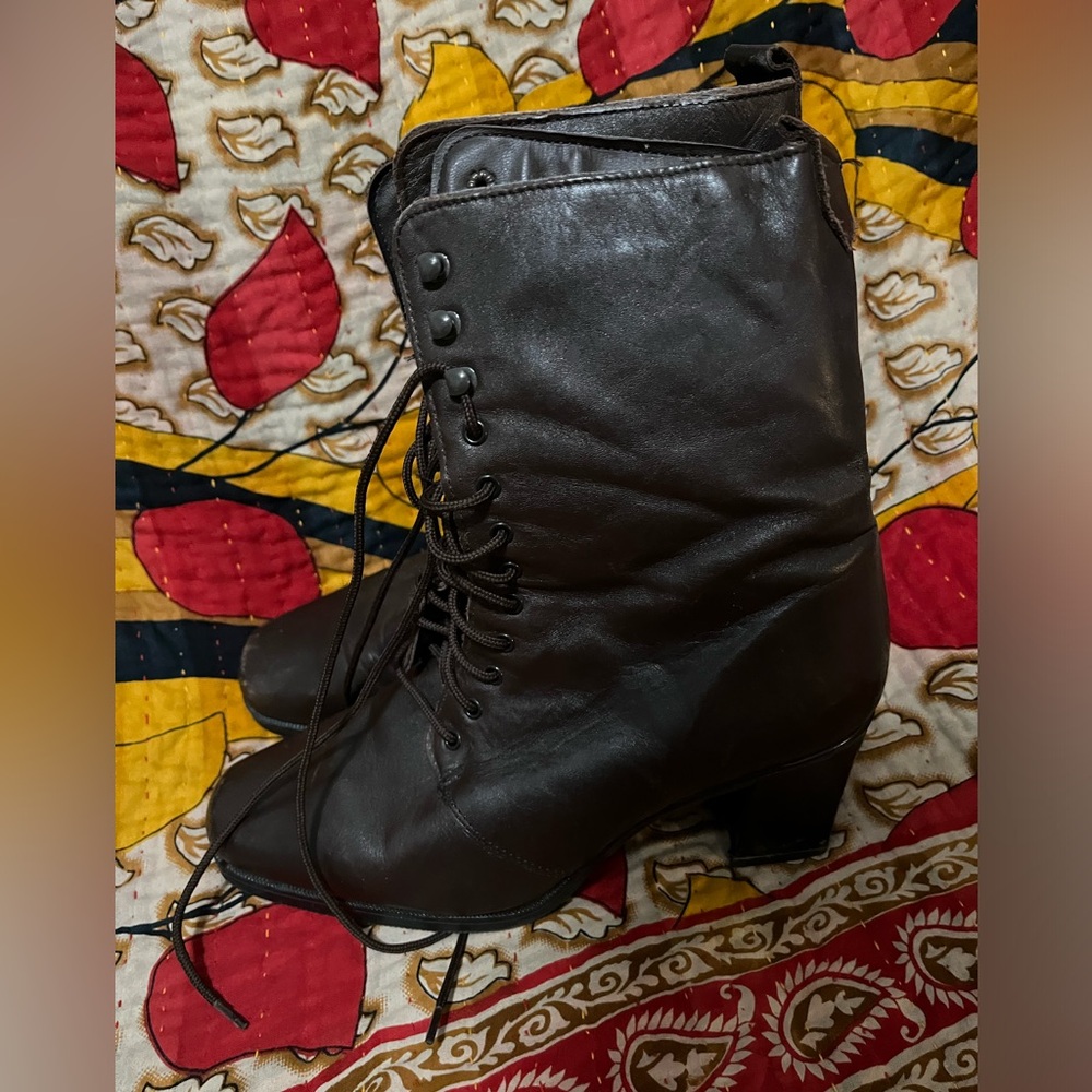 Brown Leather Ankle Boots
